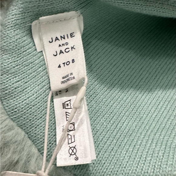 NWT Janie and Jack faux fur coat with matching scarf - Picture 7 of 12